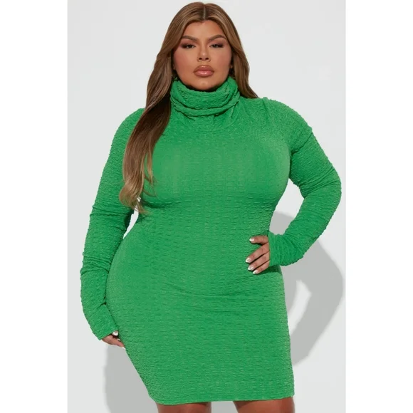 Fashion Nova | Dresses | Fashion Nova Julie Long Sleeve Mini Dress Green |  Poshmark